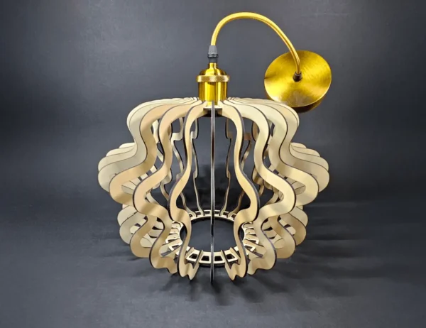 Lustre Ondra monté attache vintage